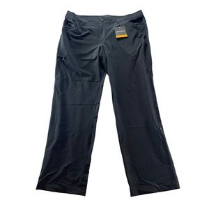 Eddie Bauer Women's Black Snap Cargo Hiking Pants Size 18